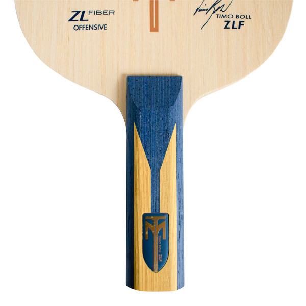 Timo Boll ZLF Blade: Close-up of Straight Handle Type
